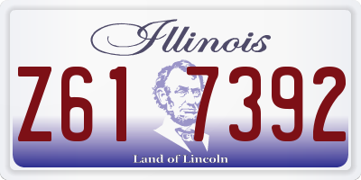 IL license plate Z617392