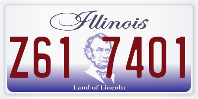 IL license plate Z617401