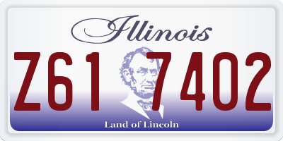 IL license plate Z617402