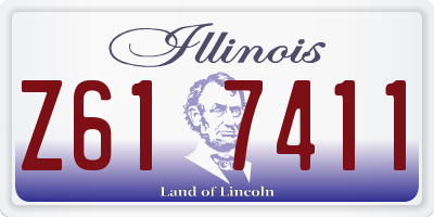IL license plate Z617411