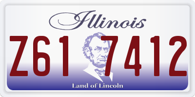 IL license plate Z617412