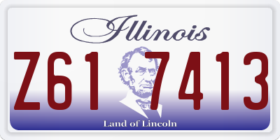 IL license plate Z617413
