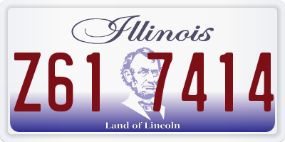 IL license plate Z617414