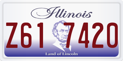 IL license plate Z617420