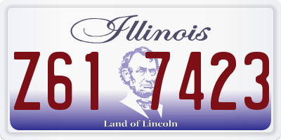 IL license plate Z617423