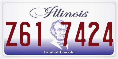 IL license plate Z617424