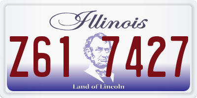 IL license plate Z617427