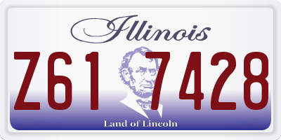 IL license plate Z617428