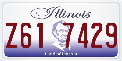 IL license plate Z617429