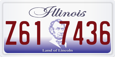 IL license plate Z617436