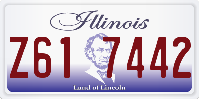 IL license plate Z617442