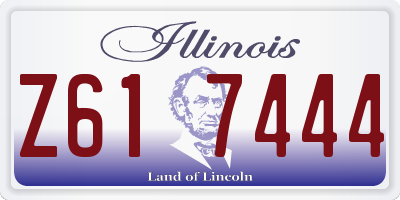 IL license plate Z617444