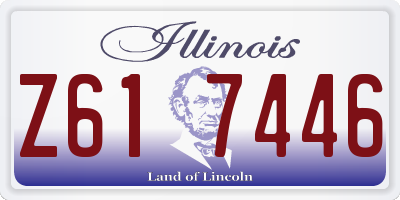 IL license plate Z617446