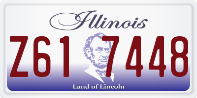 IL license plate Z617448