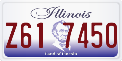 IL license plate Z617450
