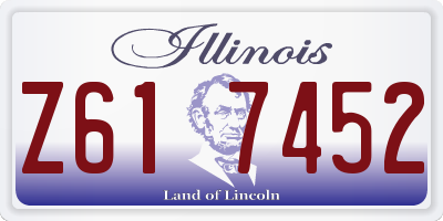 IL license plate Z617452