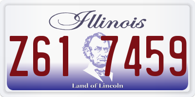 IL license plate Z617459