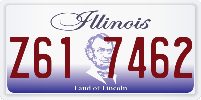 IL license plate Z617462