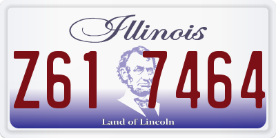 IL license plate Z617464