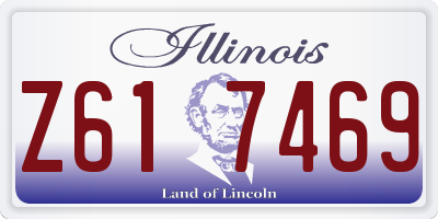 IL license plate Z617469