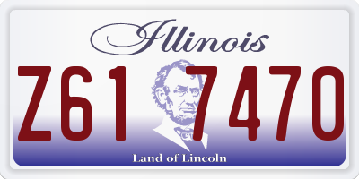 IL license plate Z617470