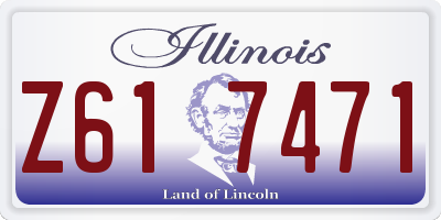 IL license plate Z617471