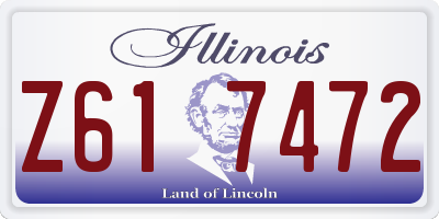 IL license plate Z617472