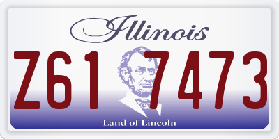 IL license plate Z617473