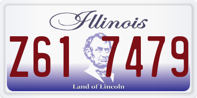 IL license plate Z617479