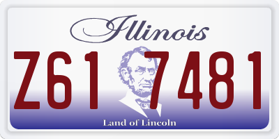 IL license plate Z617481
