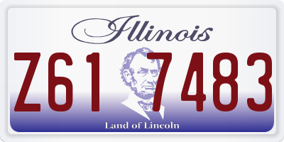 IL license plate Z617483