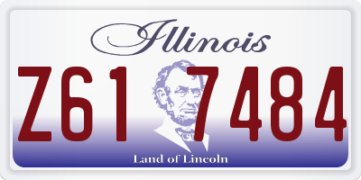 IL license plate Z617484