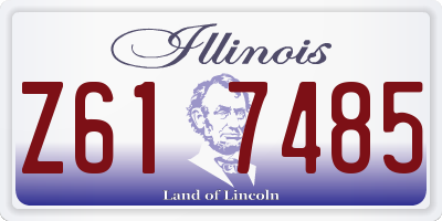 IL license plate Z617485