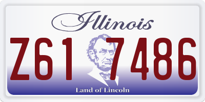 IL license plate Z617486