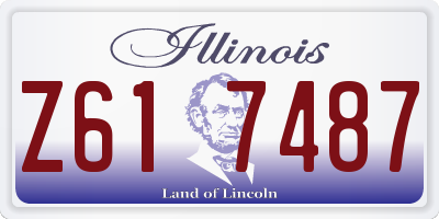 IL license plate Z617487