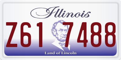 IL license plate Z617488