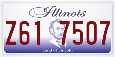 IL license plate Z617507
