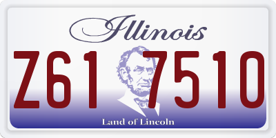 IL license plate Z617510