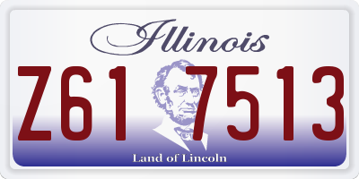 IL license plate Z617513