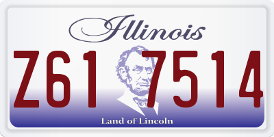 IL license plate Z617514