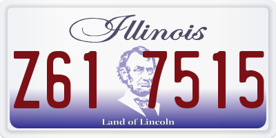 IL license plate Z617515