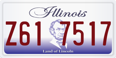 IL license plate Z617517