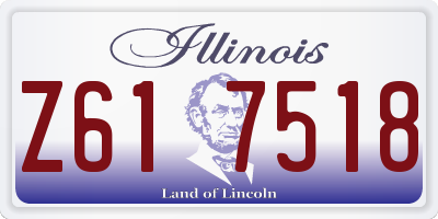 IL license plate Z617518