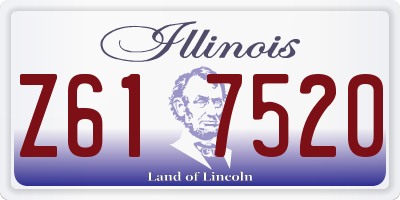 IL license plate Z617520