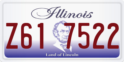 IL license plate Z617522
