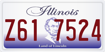 IL license plate Z617524