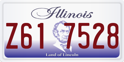 IL license plate Z617528
