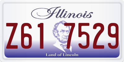 IL license plate Z617529