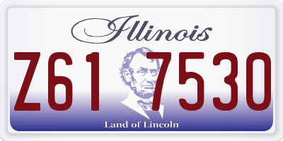 IL license plate Z617530