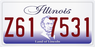 IL license plate Z617531